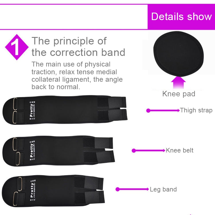 3 PCS/Set Leg Posture Corrector O/X-type Bowlegs Orthotic Bandage Straightening Belt Band, Size: XXL(Purple) - Corrector by PMC Jewellery | Online Shopping South Africa | PMC Jewellery