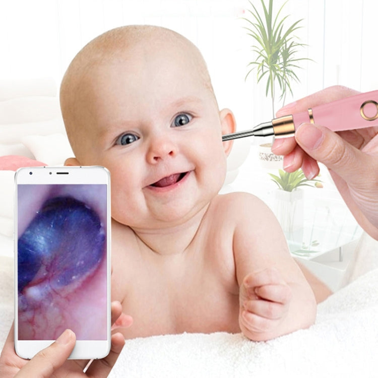 A2 WiFi Endoscope Camera 720P Ear Cleaning Wireless Safe Ear Pick Tool Visual Ear Spoon, Diameter: 4.4mm(Pink) - Ear Care Tools by PMC TechLife | Online Shopping South Africa | PMC TechLife