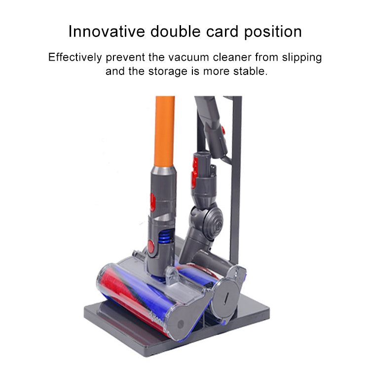 Home Vacuum Cleaner Hanger Storage Rack Free Punching for Dyson V6 V7 V8 V10(Black) - free shipping - PMC TechLife - Order now!