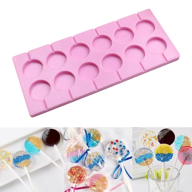 12-Capacity DIY Silicone Chocolate Molds(Lollipop Shape) - free shipping - PMC TechLife - Order now!