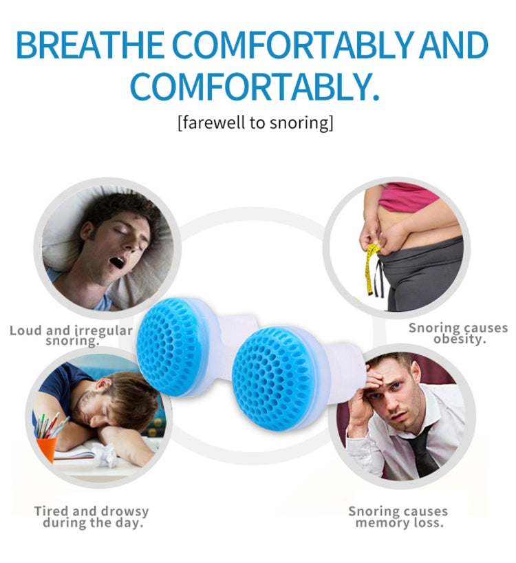 2 PCS 2 in 1 ABS Silicone Anti Snoring Air Purifier(Blue) - free shipping - PMC TechLife - Order now!