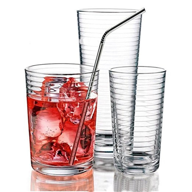 4pcs Reusable Stainless Steel Drinking Straw + Cleaner Brush Set Kit,  215*6mm(Rose Gold) - free shipping - PMC TechLife - Order now!