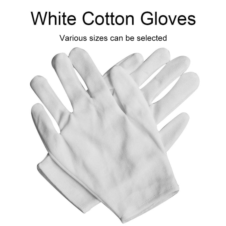 12 Pairs Pure Cotton Working Gloves, Medium Thick Size：Free Size - Safety Gloves by PMC Jewellery | Online Shopping South Africa | PMC Jewellery | Buy Now Pay Later Mobicred