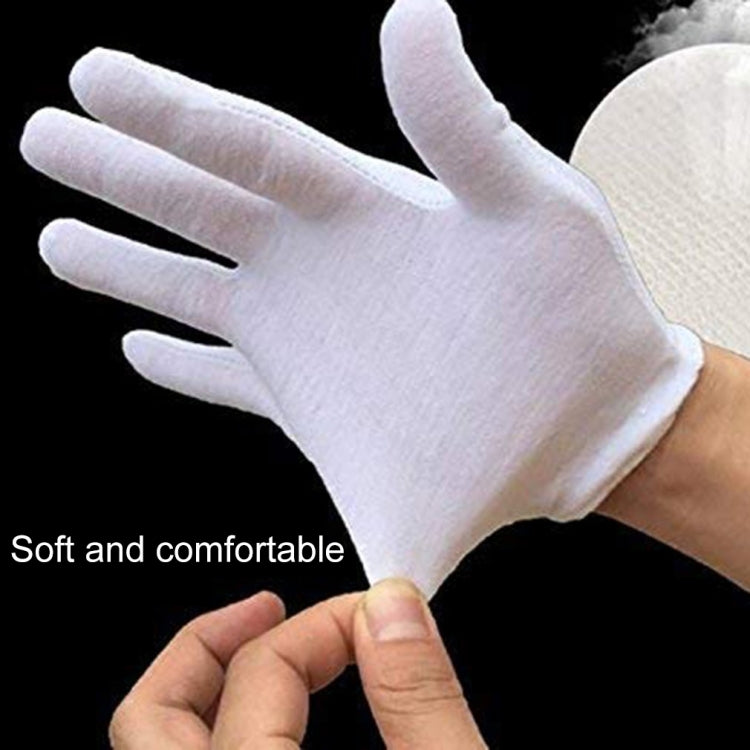 12 Pairs Pure Cotton Working Gloves, Medium Thick Size：Free Size - Safety Gloves by PMC Jewellery | Online Shopping South Africa | PMC Jewellery | Buy Now Pay Later Mobicred