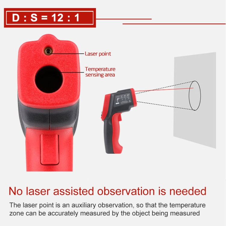 Wintact WT700 -50 Degree C~750 Degree C Handheld Portable Outdoor Non-contact Digital Infrared Thermometer - Thermostat & Thermometer by Wintact | Online Shopping South Africa | PMC Jewellery | Buy Now Pay Later Mobicred