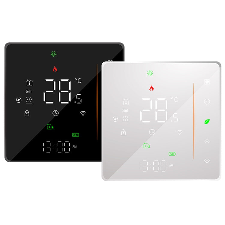 BHT-006GCLW 95-240V AC 5A Smart Home Heating Thermostat for EU Box, Control Boiler Heating with Only Internal Sensor, WiFi (Black) - Thermostat & Thermometer by PMC TechLife | Online Shopping South Africa | PMC TechLife