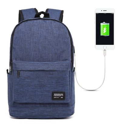 Universal Multi-Function Oxford Cloth Laptop Shoulders Bag Backpack with External USB Charging Port, Size: 45x31x16cm, For 15.6 inch and Below Macbook, Samsung, Lenovo, Sony, DELL Alienware, CHUWI, ASUS, HP(Blue) - Backpack by PMC Jewellery | Online Shopping South Africa | PMC Jewellery