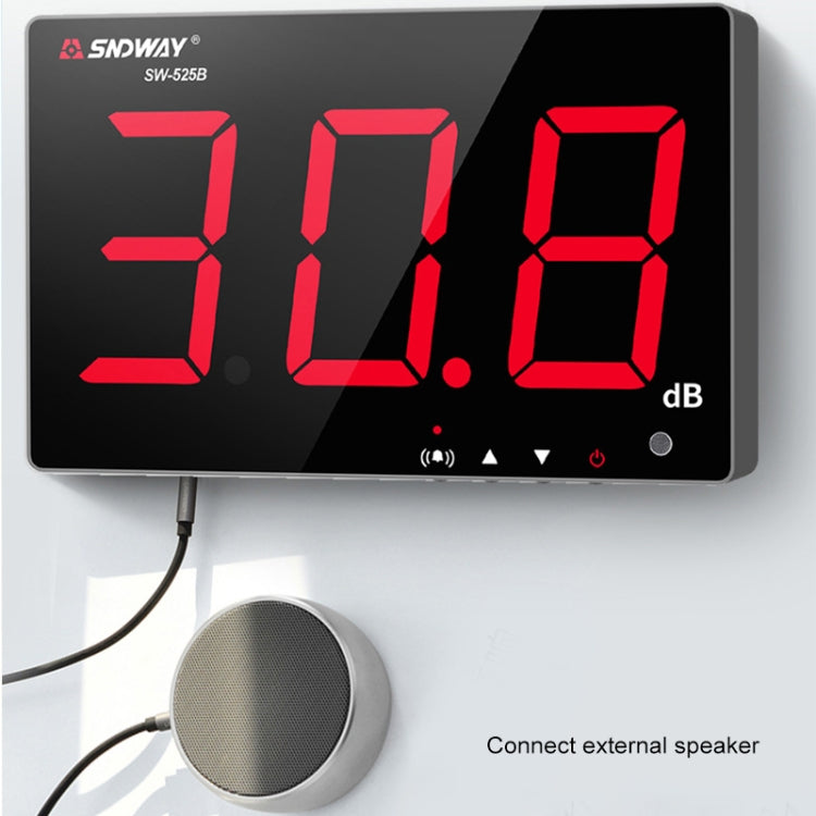 SNDWAY SW526A Wall-mounted DB Sound Level Meter Noise Tester with Large Screen 18-inch Display - free shipping - PMC TechLife - Order now!