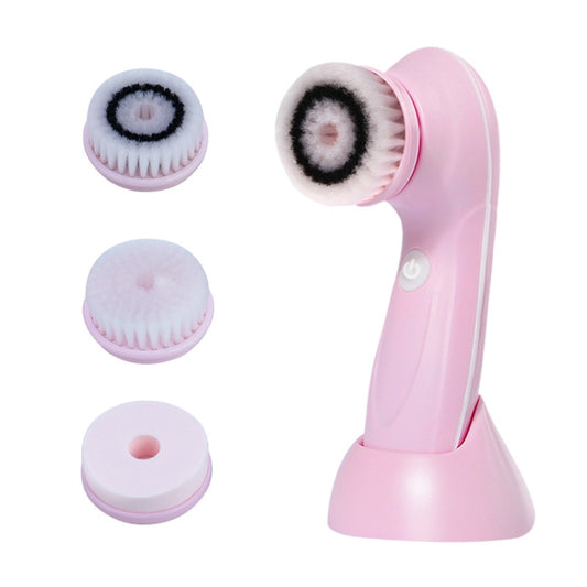 3 in 1 USB Charging Electronic Cleaning Face Beauty Instrument Pores Nose Blackhead Facial Cleansing Brush (Pink) - Cleanser by PMC Jewellery | Online Shopping South Africa | PMC Jewellery