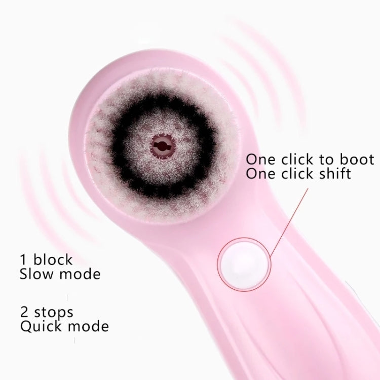 3 in 1 USB Charging Electronic Cleaning Face Beauty Instrument Pores Nose Blackhead Facial Cleansing Brush (Pink) - Cleanser by PMC Jewellery | Online Shopping South Africa | PMC Jewellery