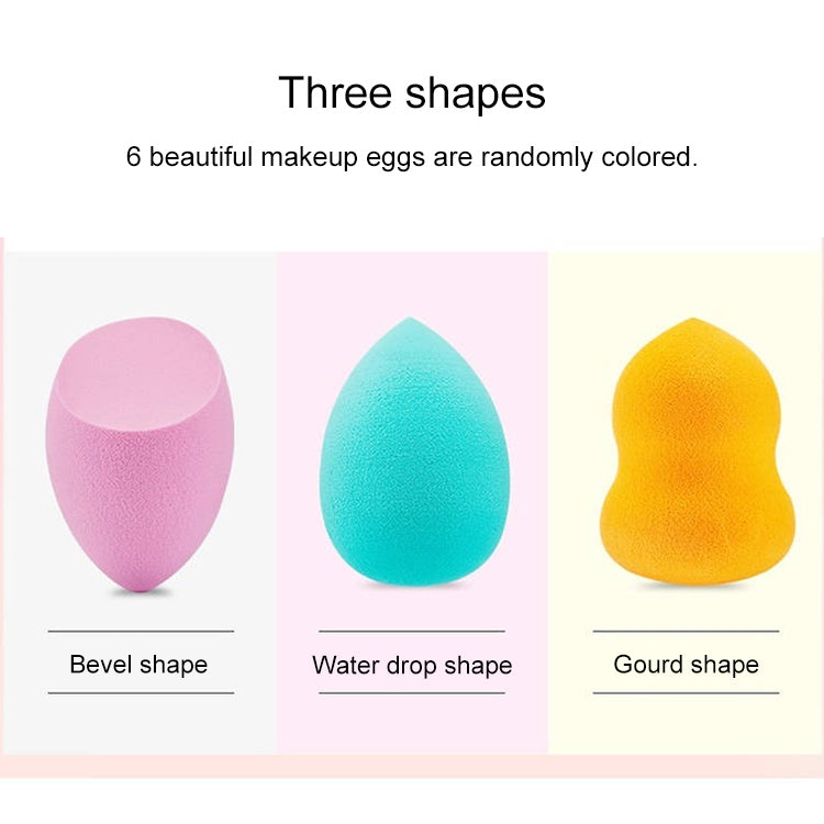 Soft Sponge Makeup Egg Cosmetic Puffs Bottled Set, Random Color Delivery - Cosmetic Puff by PMC Jewellery | Online Shopping South Africa | PMC Jewellery