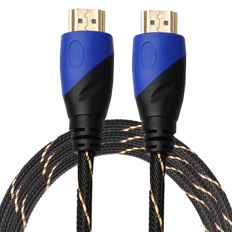 1.8m HDMI 1.4 Version 1080P Woven Net Line Blue Black Head HDMI Male to HDMI Male Audio Video Connector Adapter Cable - Cable by PMC Jewellery | Online Shopping South Africa | PMC Jewellery