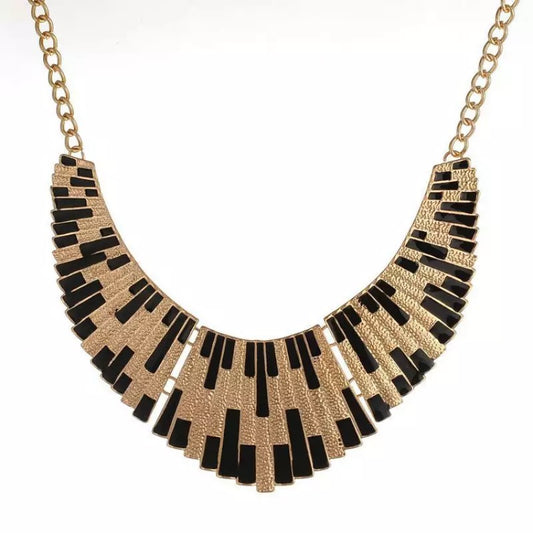 Stunning Enamel Bib Statement Necklace in Bold Colors - Perfect Accessory for Any Outfit
