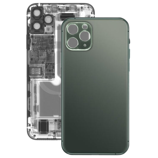 Glass Battery Back Cover for iPhone 11 Pro Max(Green) - Back Cover by PMC Jewellery | Online Shopping South Africa | PMC Jewellery