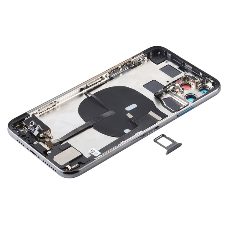 Battery Back Cover Assembly (with Side Keys & Power Button + Volume Button Flex Cable & Wireless Charging Module & Motor & Charging Port & Speaker Ringer Buzzer & Card Tray & Camera Lens Cover) for iPhone 11 Pro(Green) - Back Cover by PMC TechLife | Online Shopping South Africa | PMC TechLife