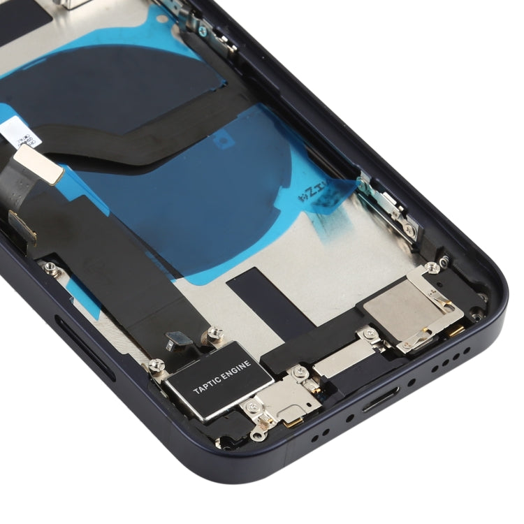 Battery Back Cover Assembly (with Side Keys & Speaker Ringer Buzzer & Motor & Camera Lens & Card Tray & Power Button + Volume Button + Charging Port & Wireless Charging Module) for iPhone 12 Mini(Black) - Back Cover by PMC TechLife | Online Shopping South Africa | PMC TechLife