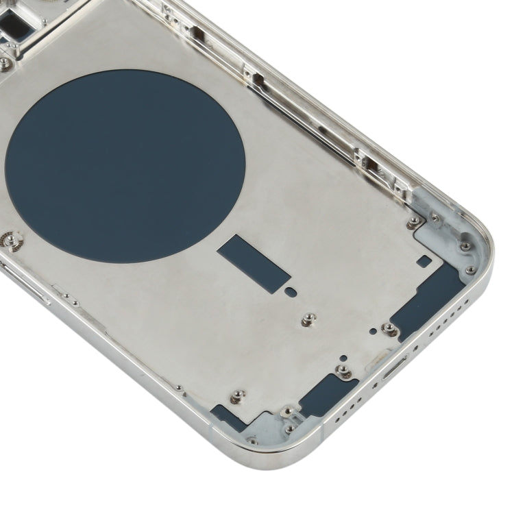 Back Housing Cover with SIM Card Tray & Side keys & Camera Lens for iPhone 12 Pro Max(White) - Back Cover by PMC TechLife | Online Shopping South Africa | PMC TechLife