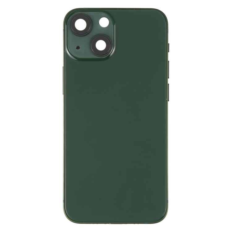 For iPhone 13 mini Battery Back Cover with Side Keys & Card Tray & Power + Volume Flex Cable & Wireless Charging Module(Green) - Back Cover by PMC TechLife | Online Shopping South Africa | PMC TechLife | Buy Now Pay Later Mobicred