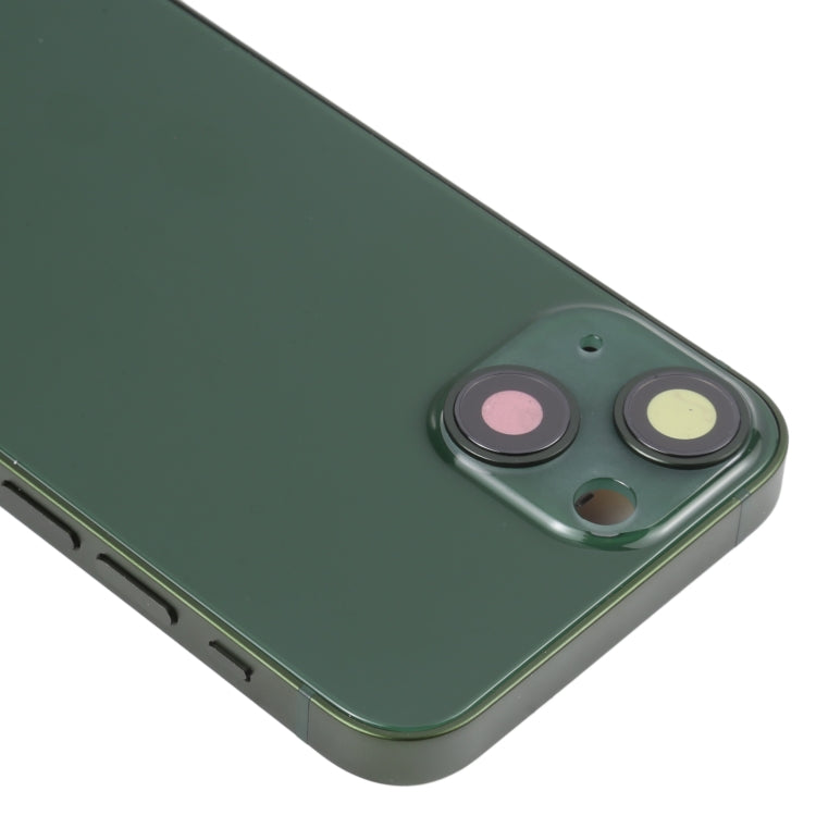 For iPhone 13 mini Battery Back Cover with Side Keys & Card Tray & Power + Volume Flex Cable & Wireless Charging Module(Green) - Back Cover by PMC TechLife | Online Shopping South Africa | PMC TechLife | Buy Now Pay Later Mobicred