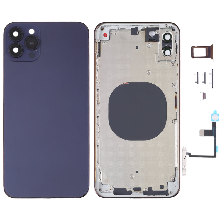 Back Housing Cover with Appearance Imitation of iP14 Pro Max for iPhone XR(Purple) - free shipping - PMC TechLife - Order now!