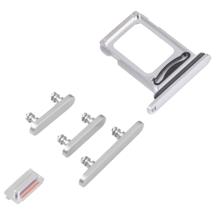 SIM Card Tray + SIM Card Tray + Side Keys for iPhone 14 Pro Max (Silver) - free shipping - PMC TechLife - Order now!