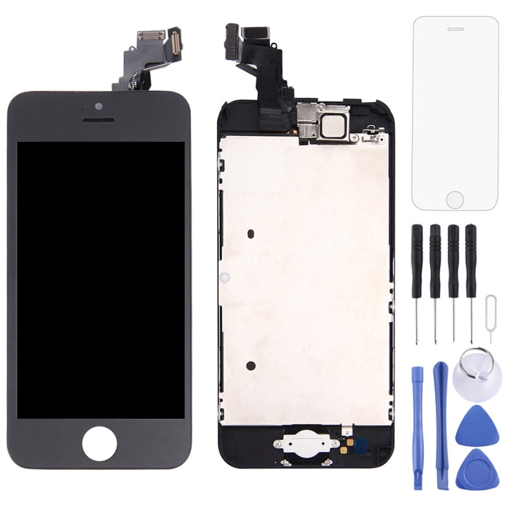 Digitizer Assembly (Front Camera + LCD + Frame + Touch Panel) for iPhone 5C(Black) - iPhone 5 Parts by PMC Jewellery | Online Shopping South Africa | PMC Jewellery