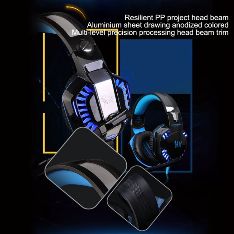 KOTION EACH G2000 Stereo Bass Gaming Headphone with Microphone & LED Light, For PS4, Smartphone, Tablet, Computer, Notebook(Red) - free shipping - PMC TechLife - Order now!