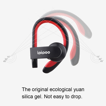 ipipoo iL98BL Ear-hung Bluetooth Headset(Grey) - Neck-mounted Earphone by ipipoo | Online Shopping South Africa | PMC Jewellery