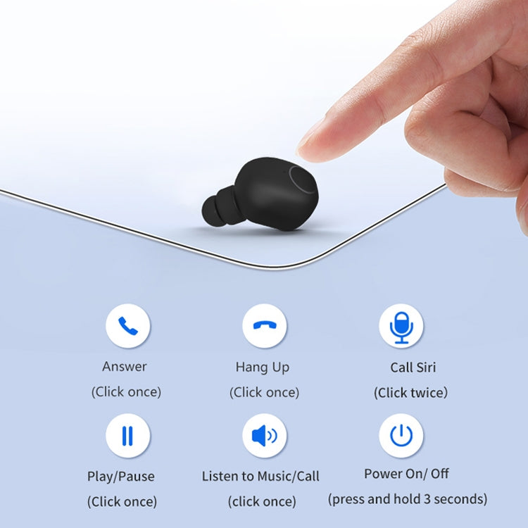 Q1 TWS Bluetooth 5.0 Binaural Stereo Wireless Sports Bluetooth Earphone(Black) - TWS Earphone by PMC TechLife | Online Shopping South Africa | PMC TechLife