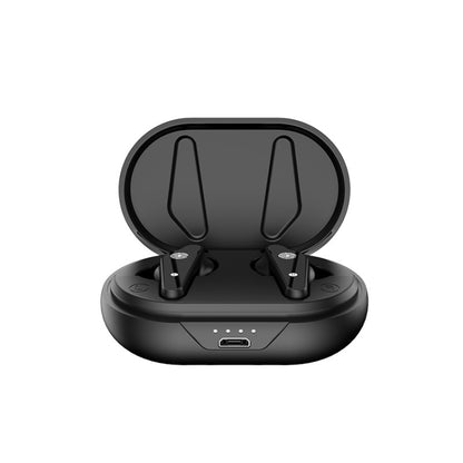 Air Plus Bluetooth 5.0 Mini Binaural Wireless Stereo Sports Bluetooth Earphone with Charging Box(Black) - Bluetooth Earphone by PMC Jewellery | Online Shopping South Africa | PMC Jewellery