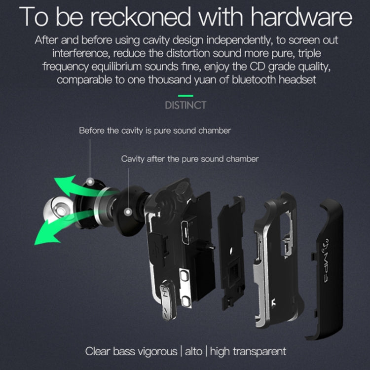 J2 Bluetooth 4.2 Binaural Hanging Type Wireless Sports Bluetooth Earphone, Built-in Memory (Silver) - Bluetooth Earphone by PMC TechLife | Online Shopping South Africa | PMC TechLife