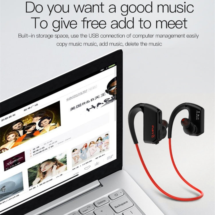 J2 Bluetooth 4.2 Binaural Hanging Type Wireless Sports Bluetooth Earphone, Built-in Memory (Silver) - Bluetooth Earphone by PMC TechLife | Online Shopping South Africa | PMC TechLife