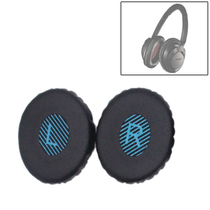 1 Pair For Bose OE2 / OE2i / SoundTrue Headset Cushion Sponge Cover Earmuffs Replacement Earpads(Black Blue) - Earmuff & Pad by PMC Jewellery | Online Shopping South Africa | PMC Jewellery