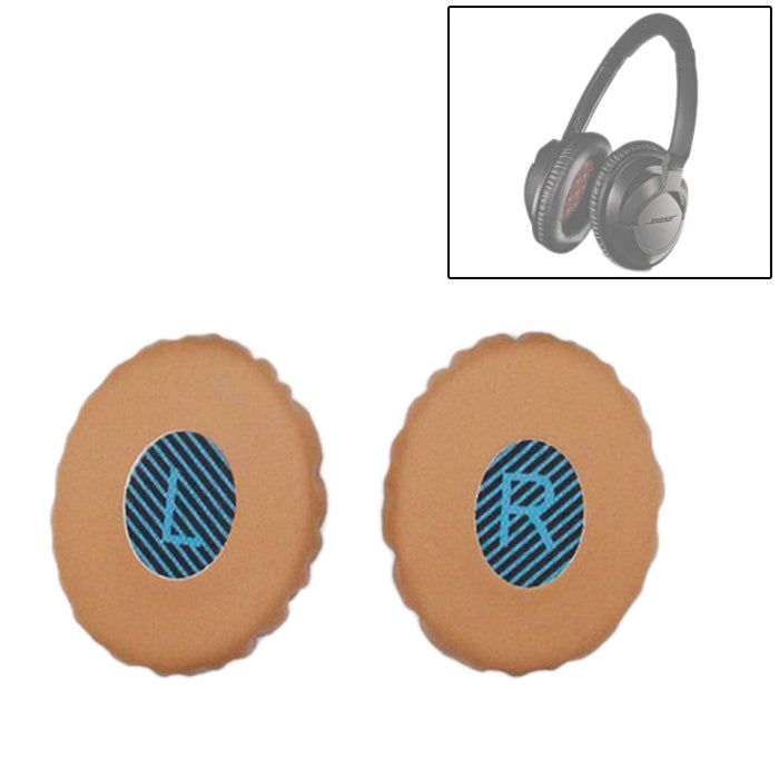 1 Pair For Bose OE2 / OE2i / SoundTrue Headset Cushion Sponge Cover Earmuffs Replacement Earpads(Khaki) - Earmuff & Pad by PMC Jewellery | Online Shopping South Africa | PMC Jewellery