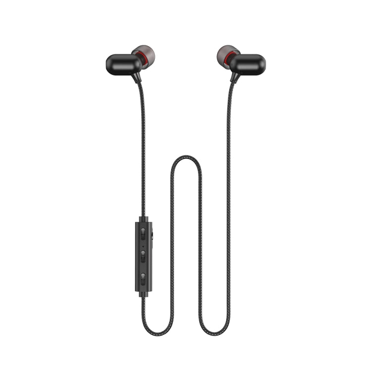 REMAX RB-S11 Lotune Series Wireless Metal Powerbears V5.0 Bluetooth Earphone (Black) - Neck-mounted Earphone by REMAX | Online Shopping South Africa | PMC Jewellery