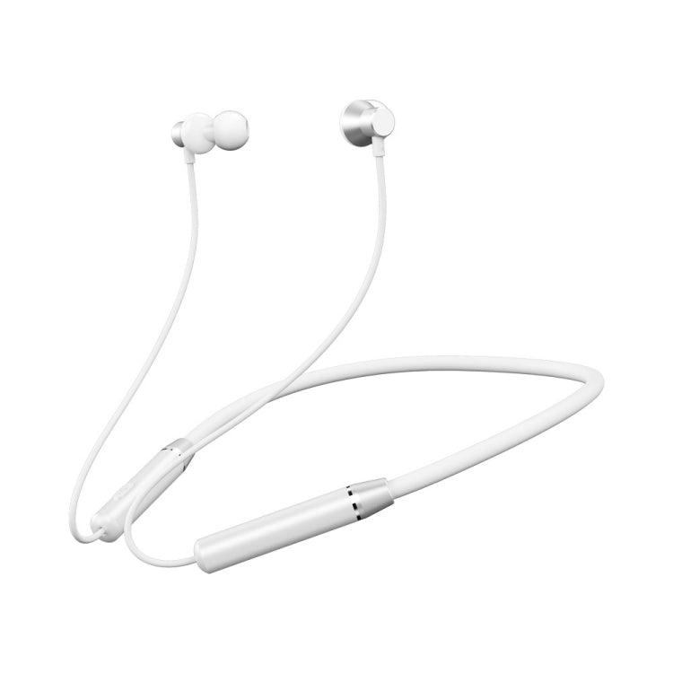 REMAX RB-S29 Linton Series Memory Neckband V5.0 Bluetooth Wireless Earphone (White) - Neck-mounted Earphone by REMAX | Online Shopping South Africa | PMC Jewellery