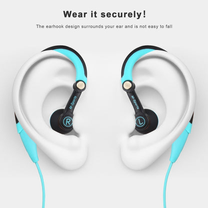 Mucro MB-232 Running In-Ear Sport Earbuds Earhook Wired Stereo Headphones for Jogging Gym(Blue) - Sport Earphone by Mucro | Online Shopping South Africa | PMC Jewellery | Buy Now Pay Later Mobicred