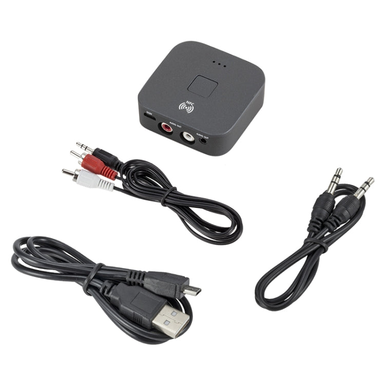 B11 Bluetooth 5.0 Receiver AUX NFC to 2 x RCA Audio Adapter - Audio Receiver Transmitter by PMC TechLife | Online Shopping South Africa | PMC TechLife
