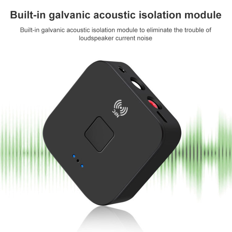 B11 Bluetooth 5.0 Receiver AUX NFC to 2 x RCA Audio Adapter - Audio Receiver Transmitter by PMC TechLife | Online Shopping South Africa | PMC TechLife