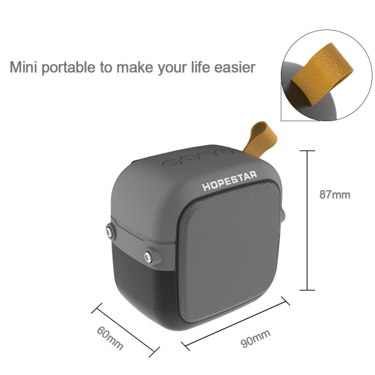HOPESTAR T5mini Bluetooth 4.2 Portable Mini Wireless Bluetooth Speaker (Grey) - Mini Speaker by HOPESTAR | Online Shopping South Africa | PMC Jewellery