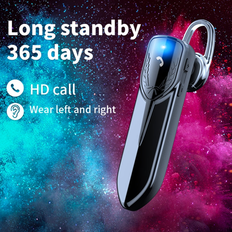 M81 CVC Noise Reduction Unilateral Business Ear-mounted Bluetooth Earphone, Support Siri & One for Two(Silver) - Bluetooth Earphone by PMC TechLife | Online Shopping South Africa | PMC TechLife