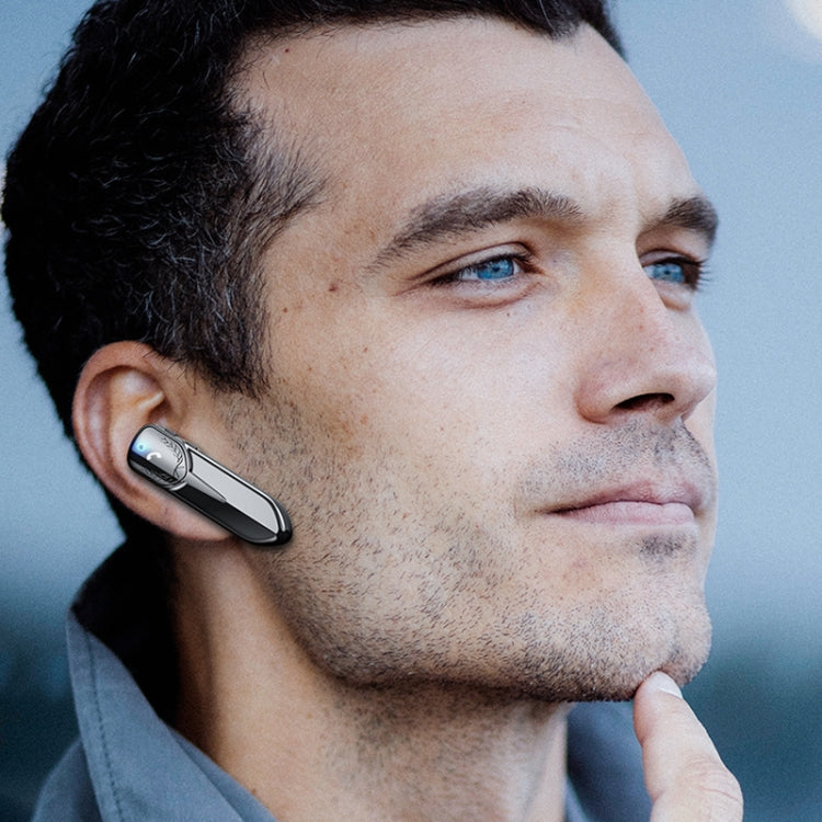 M81 CVC Noise Reduction Unilateral Business Ear-mounted Bluetooth Earphone, Support Siri & One for Two(White) - Bluetooth Earphone by PMC TechLife | Online Shopping South Africa | PMC TechLife