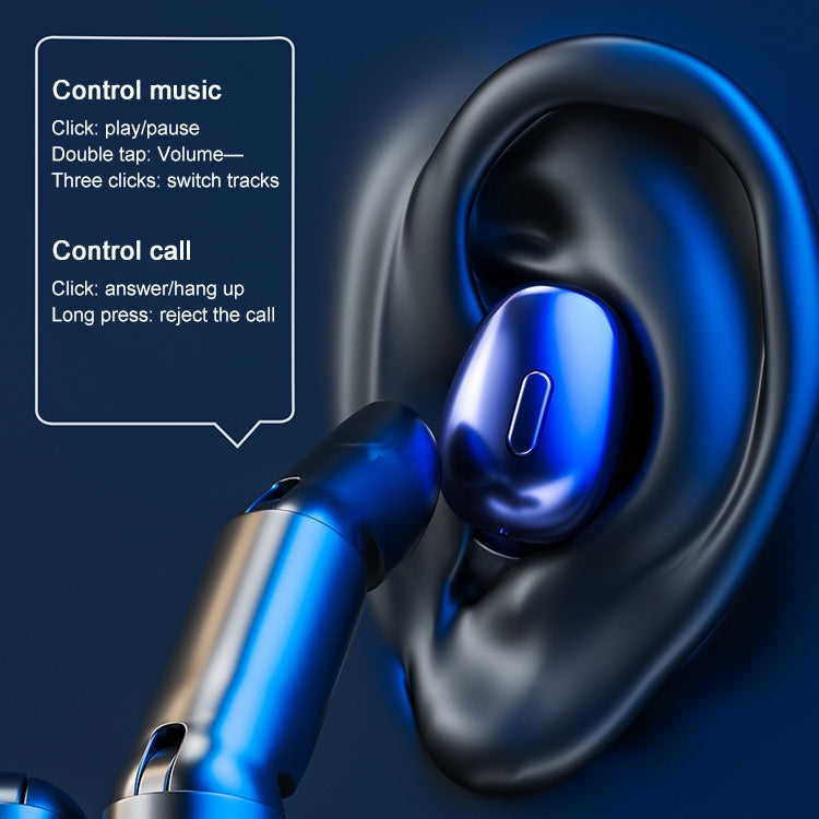 WK SHQ Series VB01 True Wireless Stereo Bluetooth 5.0 Earphone (Blue) - Bluetooth Earphone by WK | Online Shopping South Africa | PMC Jewellery | Buy Now Pay Later Mobicred