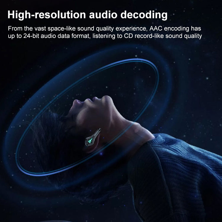 TWS-A10 Wireless Bluetooth Earphone with Charging Compartment(Black) - Bluetooth Earphone by PMC TechLife | Online Shopping South Africa | PMC TechLife