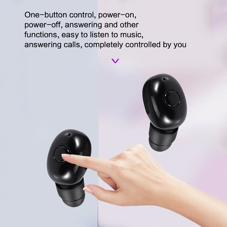 DT-4 IPX Waterproof Bluetooth 5.0 Wireless Bluetooth Earphone with 350mAh Magnetic Charging Box, Support for Calling(Silver) - Bluetooth Earphone by PMC TechLife | Online Shopping South Africa | PMC TechLife