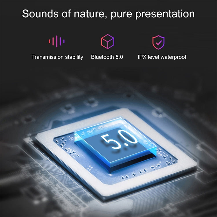 DT-5 IPX Waterproof Bluetooth 5.0 Wireless Bluetooth Earphone with Magnetic Charging Box, Support Call & Power Bank Function(Pink) - Bluetooth Earphone by PMC TechLife | Online Shopping South Africa | PMC TechLife