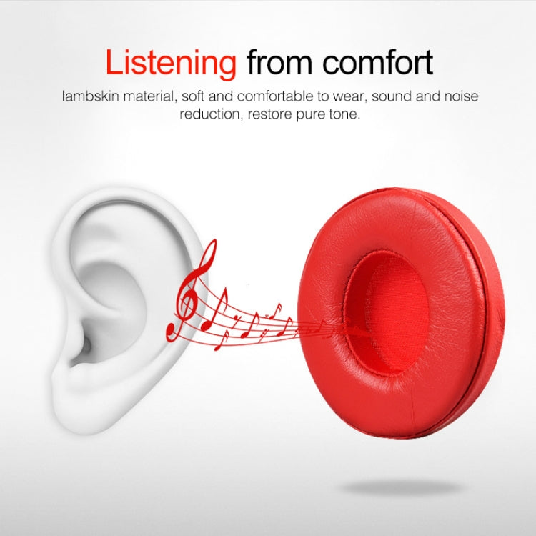 1 Pair Leather Headphone Protective Case for Beats Solo2.0 / Solo3.0, Wired Version (Blue) - Earmuff & Pad by PMC TechLife | Online Shopping South Africa | PMC TechLife