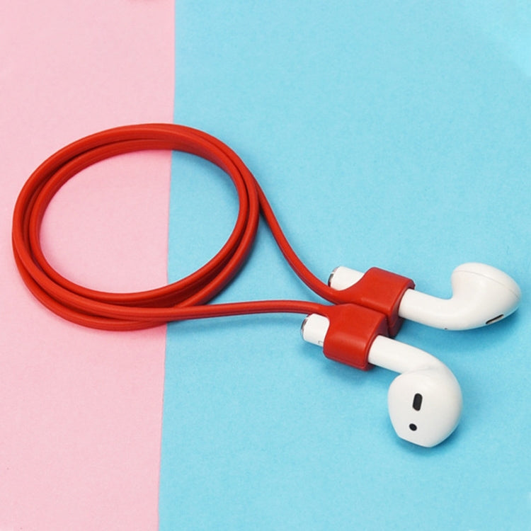 Wireless Bluetooth Headset Anti-lost Rope Magnetic Silicone Lanyard for Apple AirPods 1 / 2(Red) - Anti-lost & Holder by PMC TechLife | Online Shopping South Africa | PMC TechLife