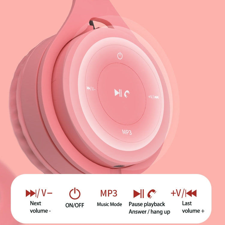 Y08 Hifi Sound Quality Macaron Bluetooth Headset, Supports Calling & TF Card & 3.5mm AUX (White) - Headset & Headphone by PMC TechLife | Online Shopping South Africa | PMC TechLife