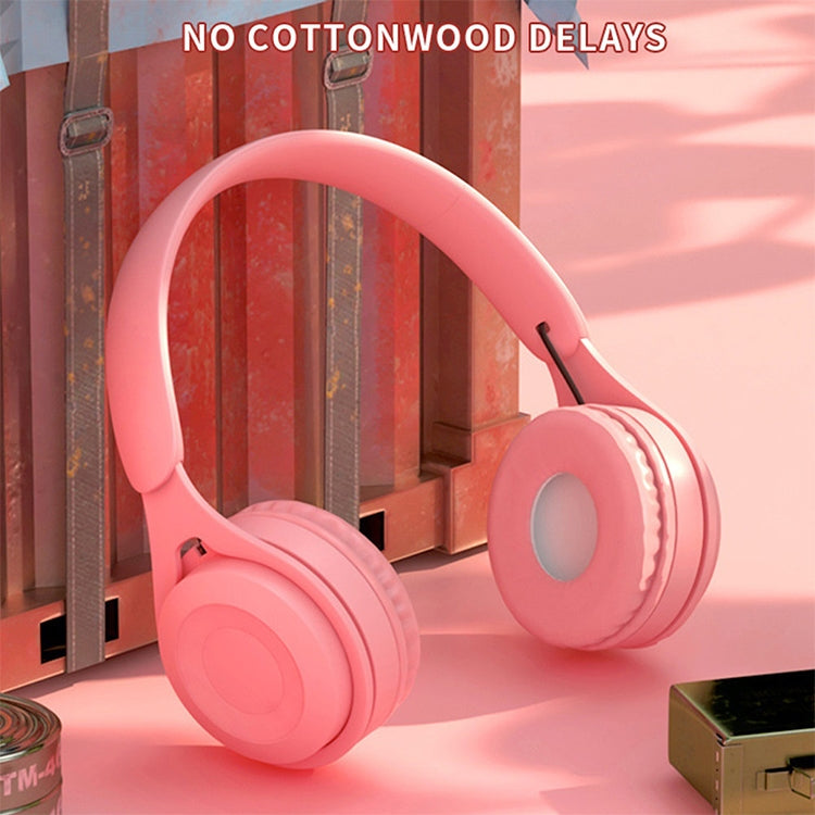 Y08 Hifi Sound Quality Macaron Bluetooth Headset, Supports Calling & TF Card & 3.5mm AUX (White) - Headset & Headphone by PMC TechLife | Online Shopping South Africa | PMC TechLife